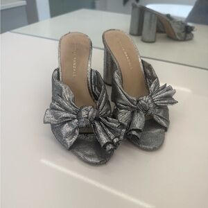 Loeffler Randall Silver Bow Mules